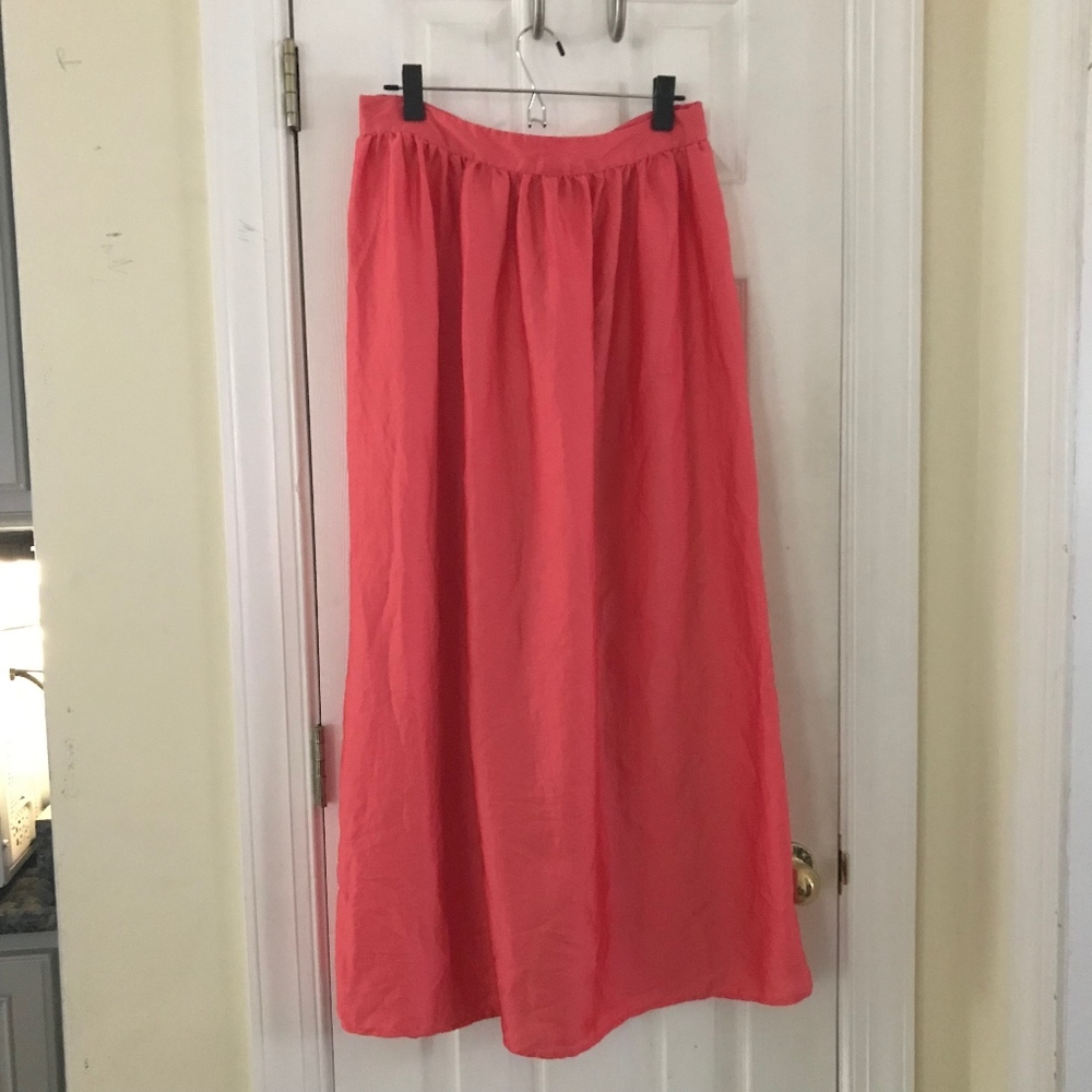 Mossimo Coral Maxi Skirt Size L